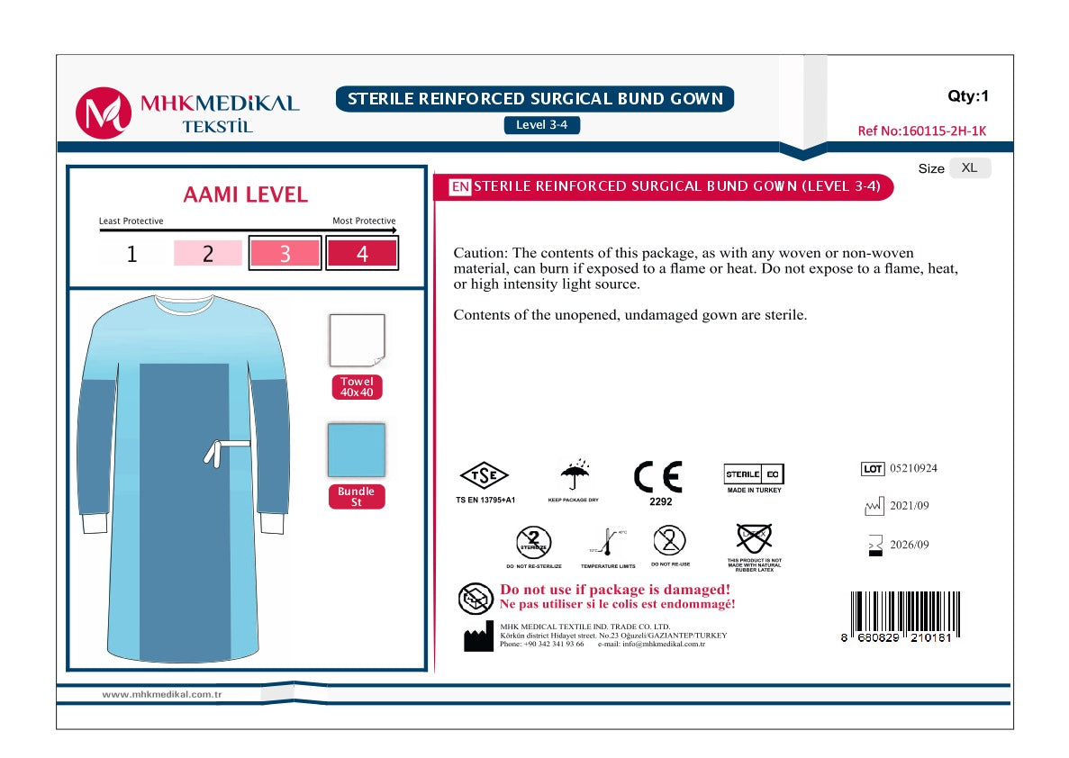 Reinforced Surgical Gown - 20 Bundles