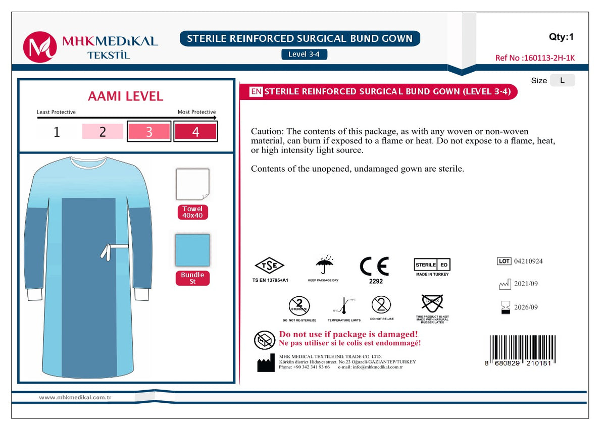 Reinforced Surgical Gown - 20 Bundles